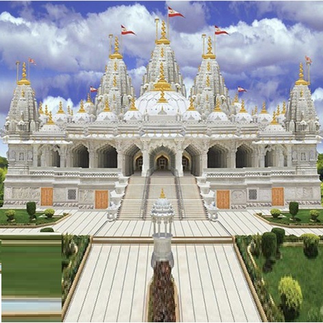 Large Outdoor Mandir